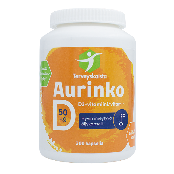 Aurinko D-vitamiini 50 µg