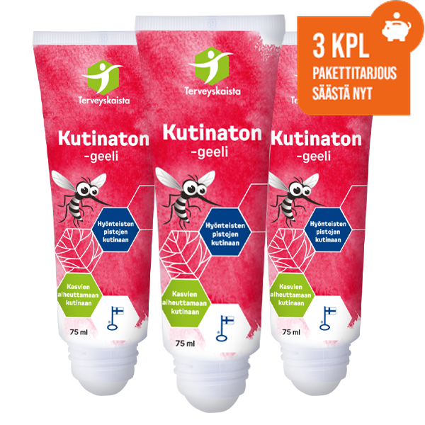 Kutinaton-geeli 75 ml 3 kpl PAKETTITARJOUS!
