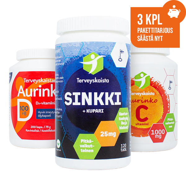 Vastustuskykypaketti – Sinkki + Kupari paketissa KAUPAN PÄÄLLE!