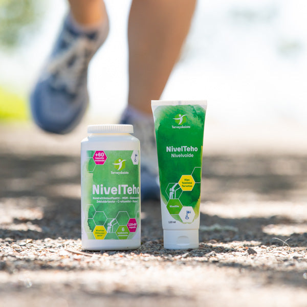 NivelTeho 180 kaps. + NivelTeho Nivelvoide 120 ml TARJOUS!