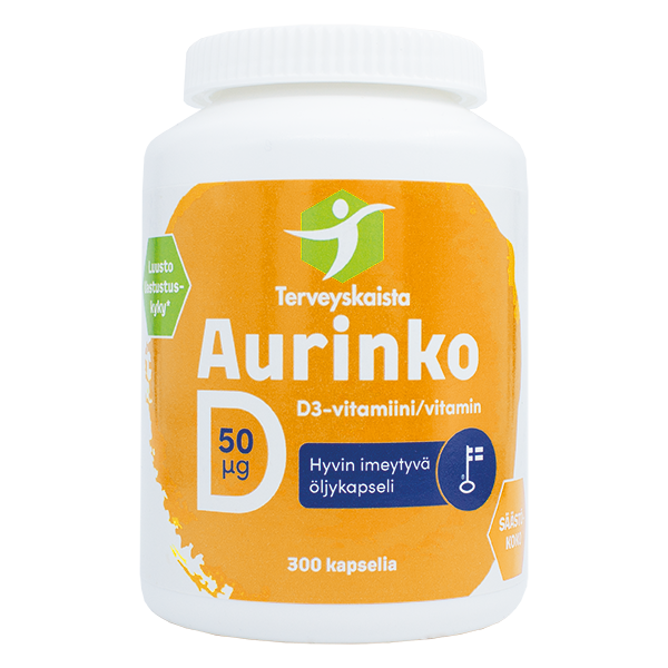 Aurinko D-vitamiini 50 µg