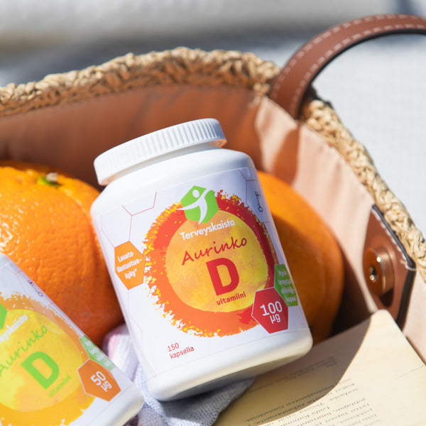 D-vitamiinitason tukipaketti (100 µg)