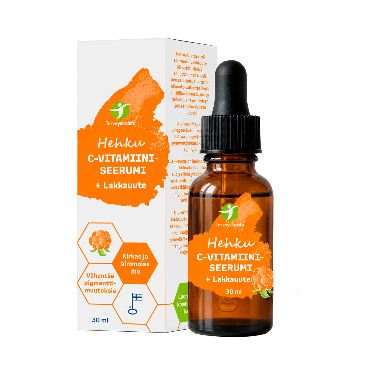 Hehku C-vitamiiniseerumi + Lakkauute 30 ml