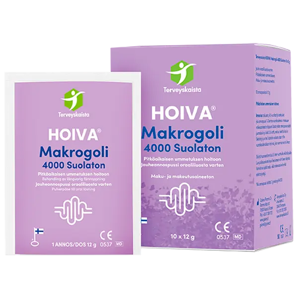 Terveyskaista HOIVA® Makrogoli 4000 suolaton 10x12g