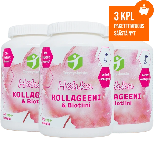 HEHKU Kollageeni & Biotiini 3 kpl TARJOUS
