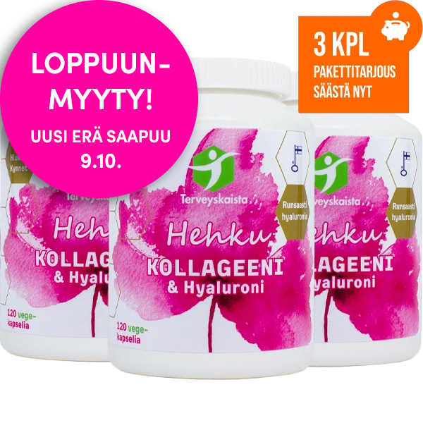 HEHKU Kollageeni & Hyaluroni 3 kpl TARJOUS