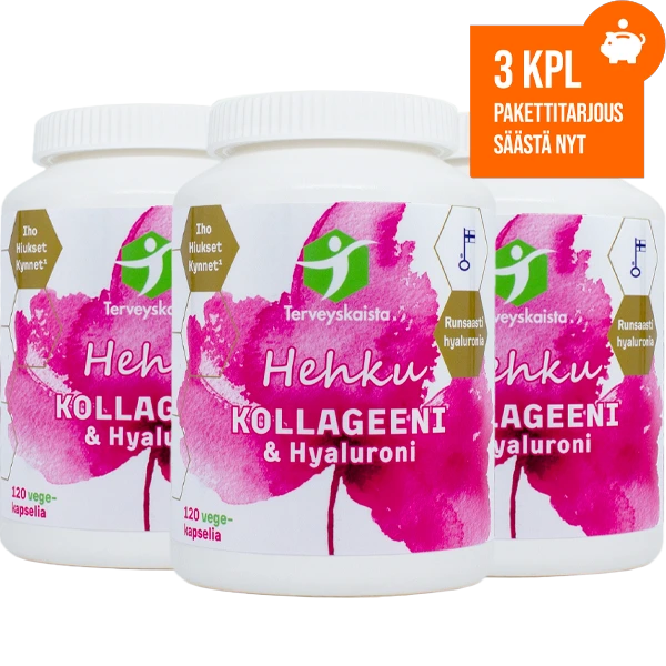 HEHKU Kollageeni & Hyaluroni 3 kpl TARJOUS
