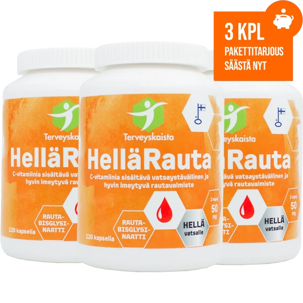 HelläRauta 50 mg 120 kaps 3 kpl PAKETTITARJOUS!