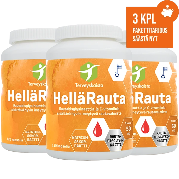 HelläRauta 50 mg 120 kaps 3 kpl PAKETTITARJOUS!
