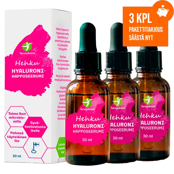 Hehku Hyaluronihapposeerumi 30 ml 3 kpl PAKETTITARJOUS!