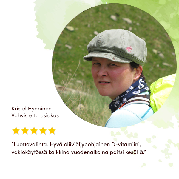 Aurinko D-vitamiini 100 µg Extra virgin oliiviöljykapselissa 3 kpl PAKETTITARJOUS!