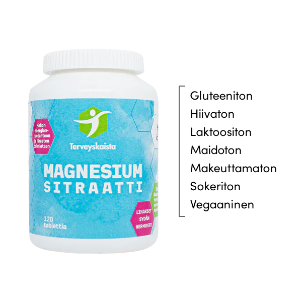Magnesiumsitraatti + LihasTeho Magnesiumvoide 120 ml HUIPPUTARJOUS!