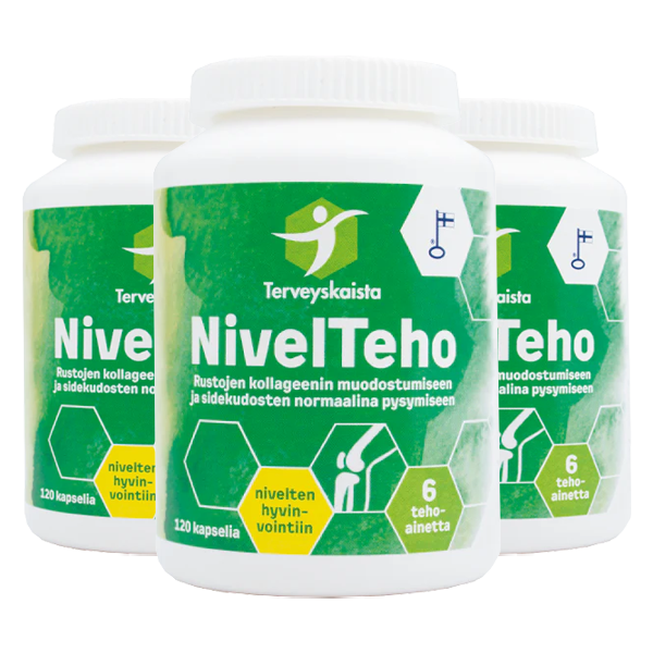 NivelTeho 120 kaps. 3 kpl PAKETTITARJOUS!