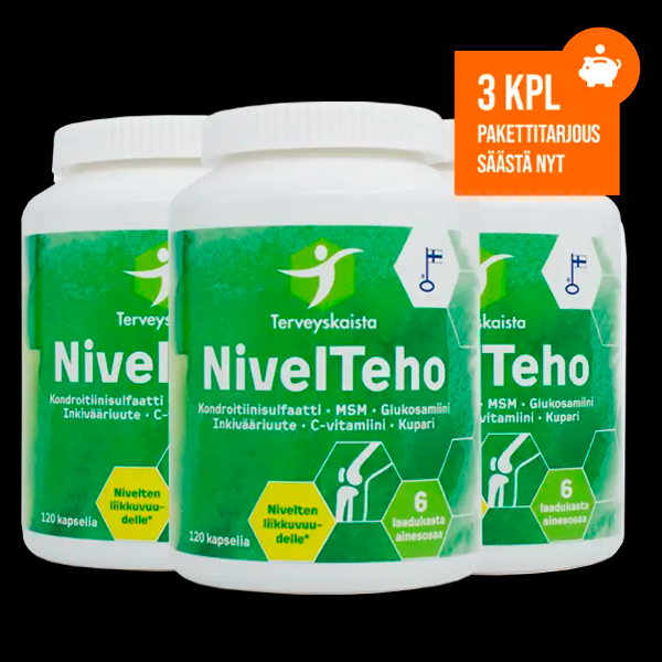 NivelTeho 120 kaps. 3 kpl PAKETTITARJOUS!
