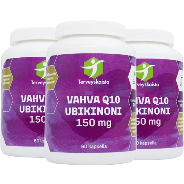 Ubikinoni 150 mg 3 kpl PAKETTITARJOUS!