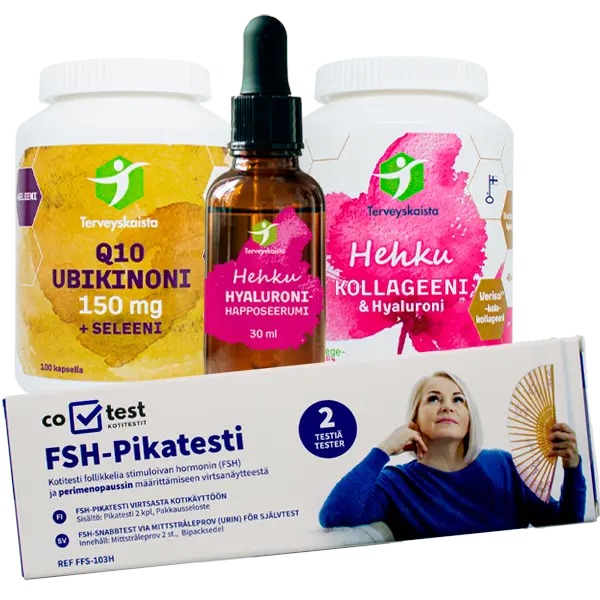 Vaihdevuodet-tuotepaketti