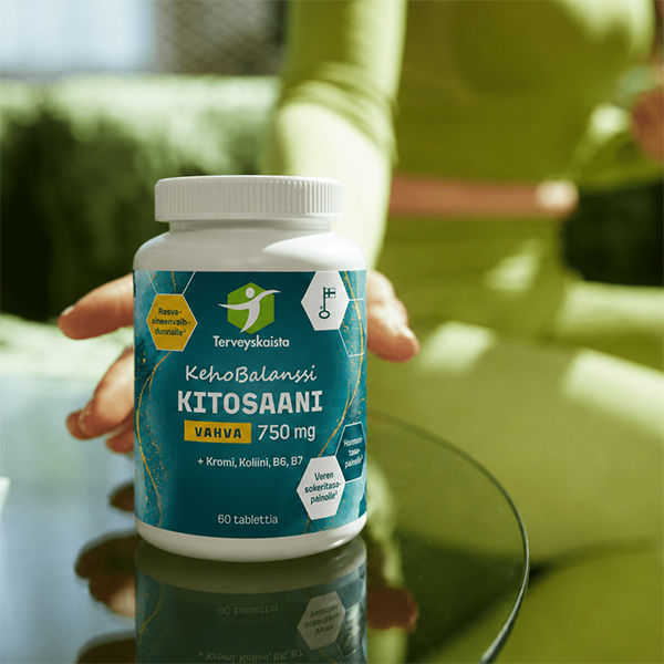 KehoBalanssi Vahva Kitosaani 750 mg + Kromi + Koliini + B6 + B7